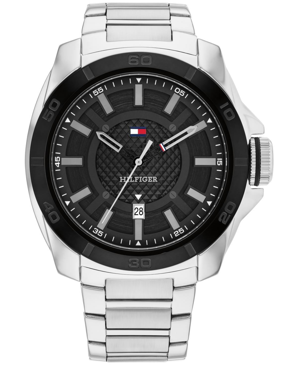 Tommy Hilfiger Mens Quartz Silver Stainless Steel Watch 46mm Product Image