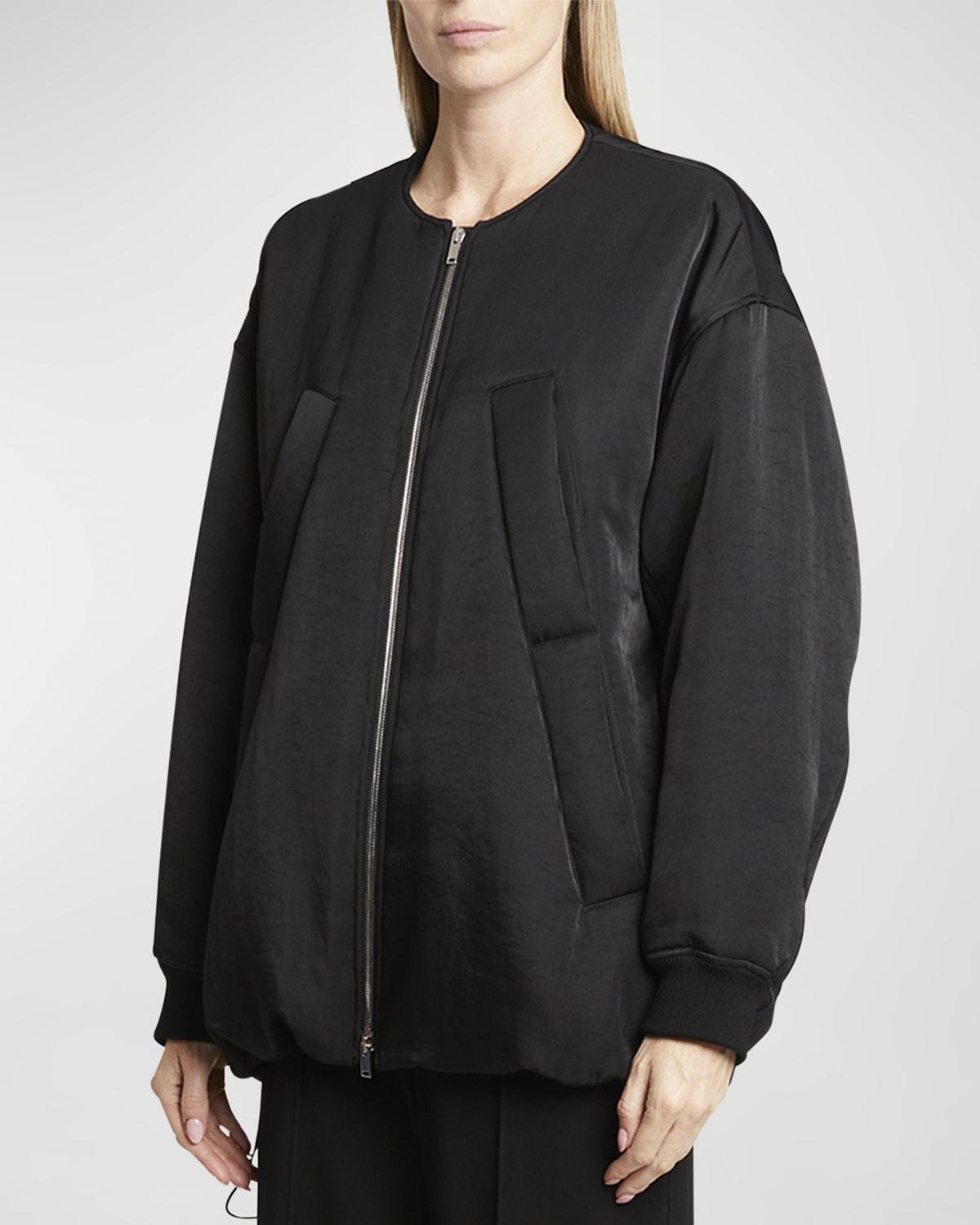 Proenza Schouler Recycled Nylon Twill Bomber Jacket Product Image