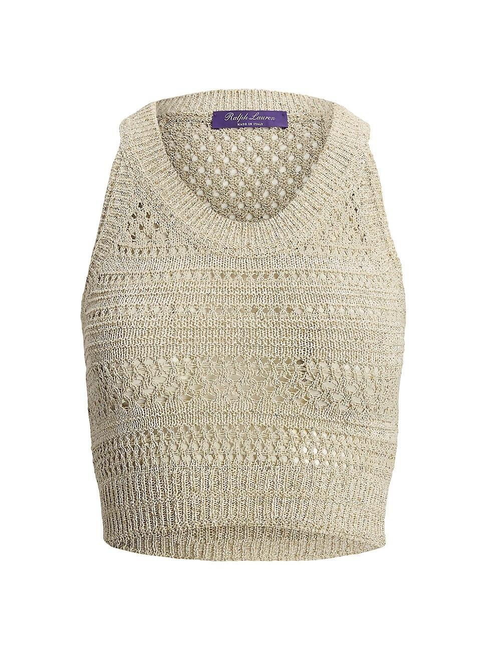 Womens Textured Knit Sleeveless Top Product Image