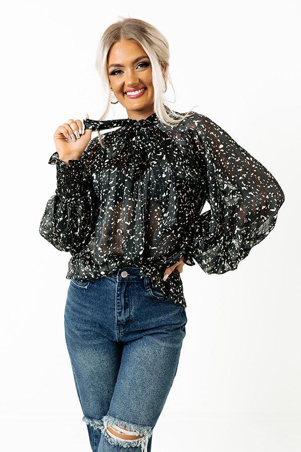 Forever Chic Shift Top In Black product image