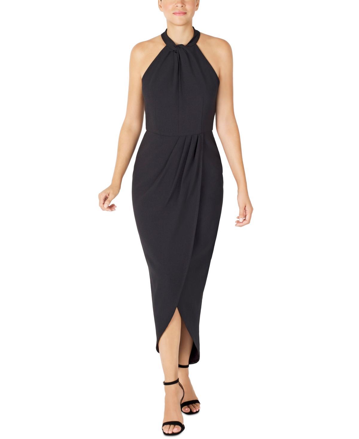 Julia Jordan Knot Neck Halter Dress Product Image