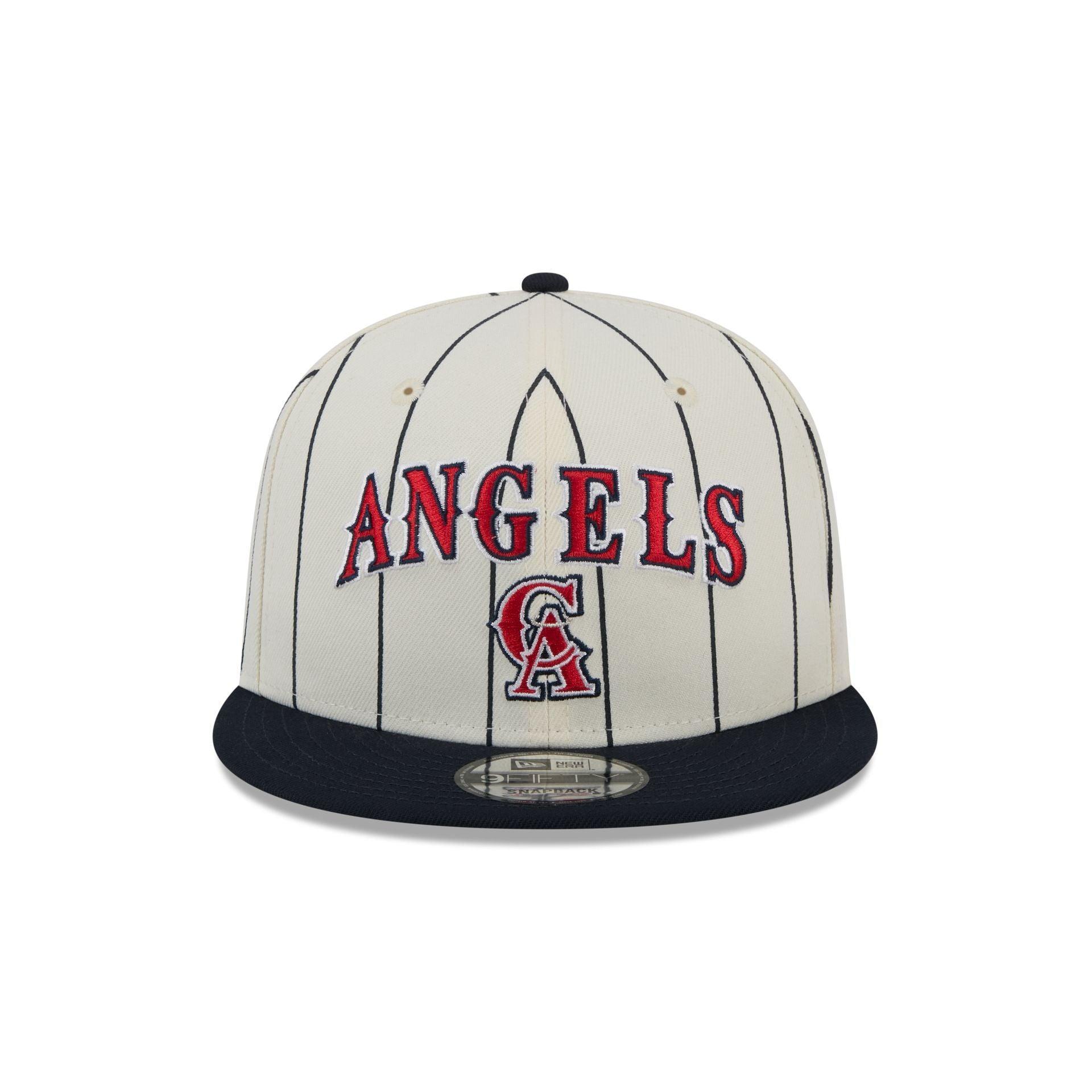 Los Angeles Angels Jersey Pinstripe 9FIFTY Snapback Hat Male Product Image