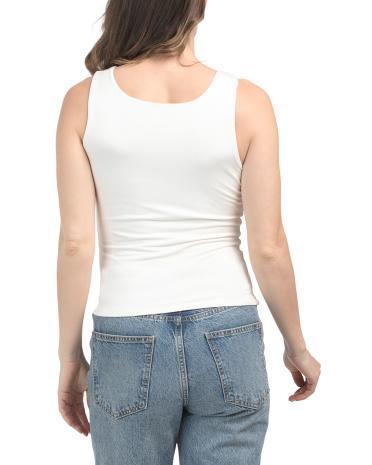 Square Neck Double Layer Tank for Women Product Image