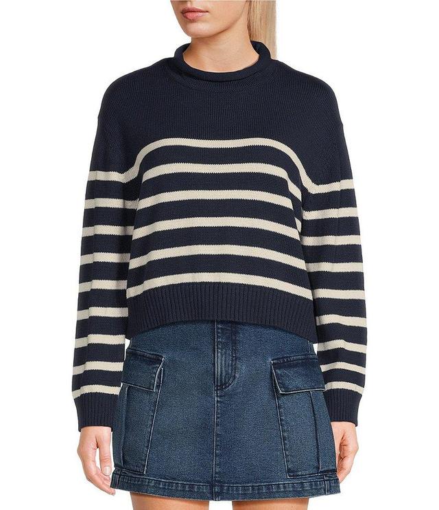 Copper Key Stripe Roll Neck Sweater Product Image