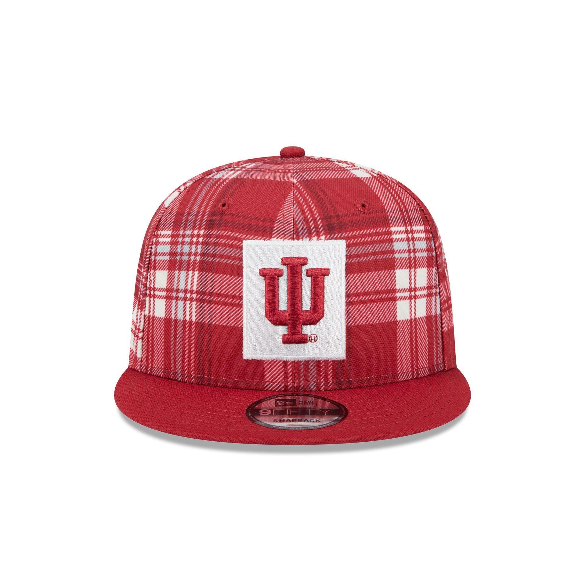 Indiana Hoosiers Plaid 9FIFTY Snapback Hat Male Product Image