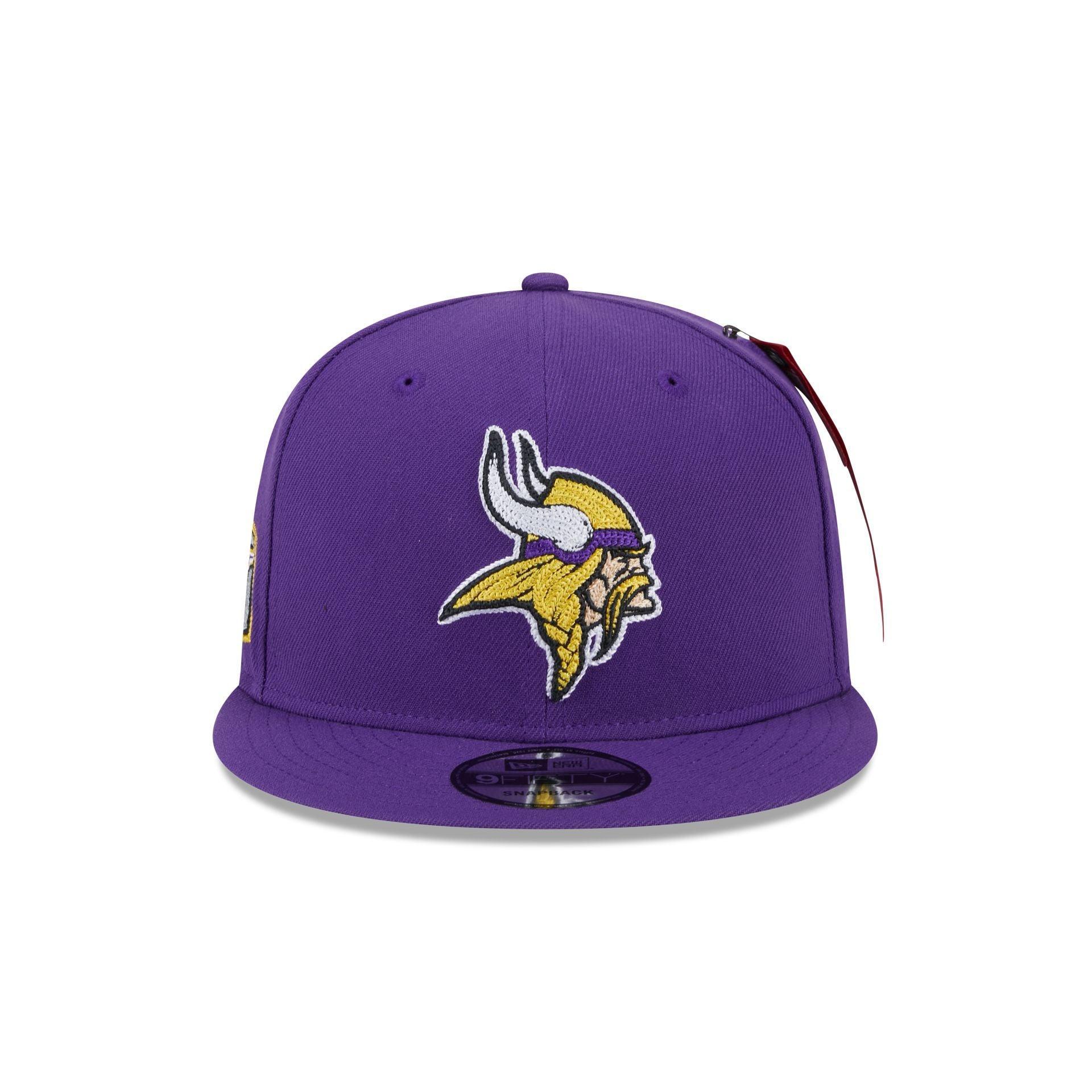 Alpha Industries x Minnesota Vikings Purple 9FIFTY Snapback Hat Male Product Image