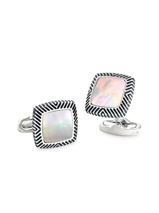 Link Up Mother of Pearl Square Cufflinks Product Image