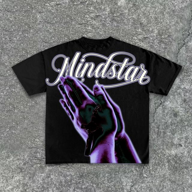 Mindstar - Hand Of Prayer Pattern Cotton T-Shirt Product Image