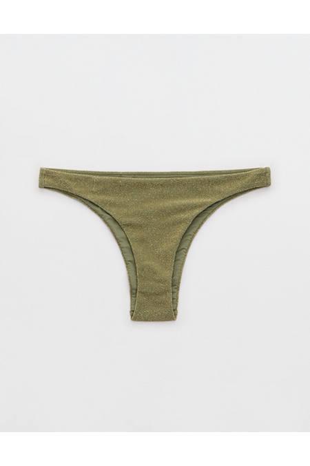 Aerie Sparkle Cheekiest Bikini Bottom Women's Product Image