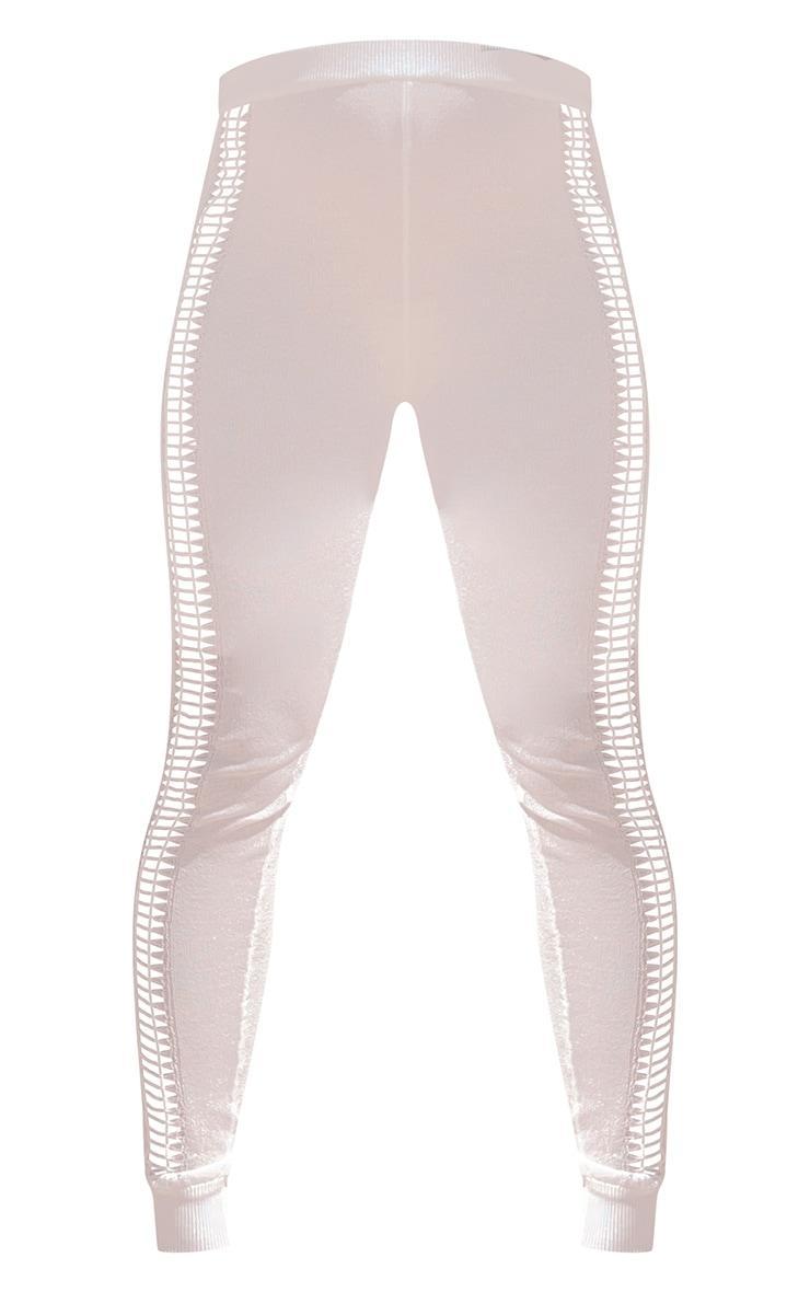 Maternity Cream Sheer Ladder Detail Legging Product Image