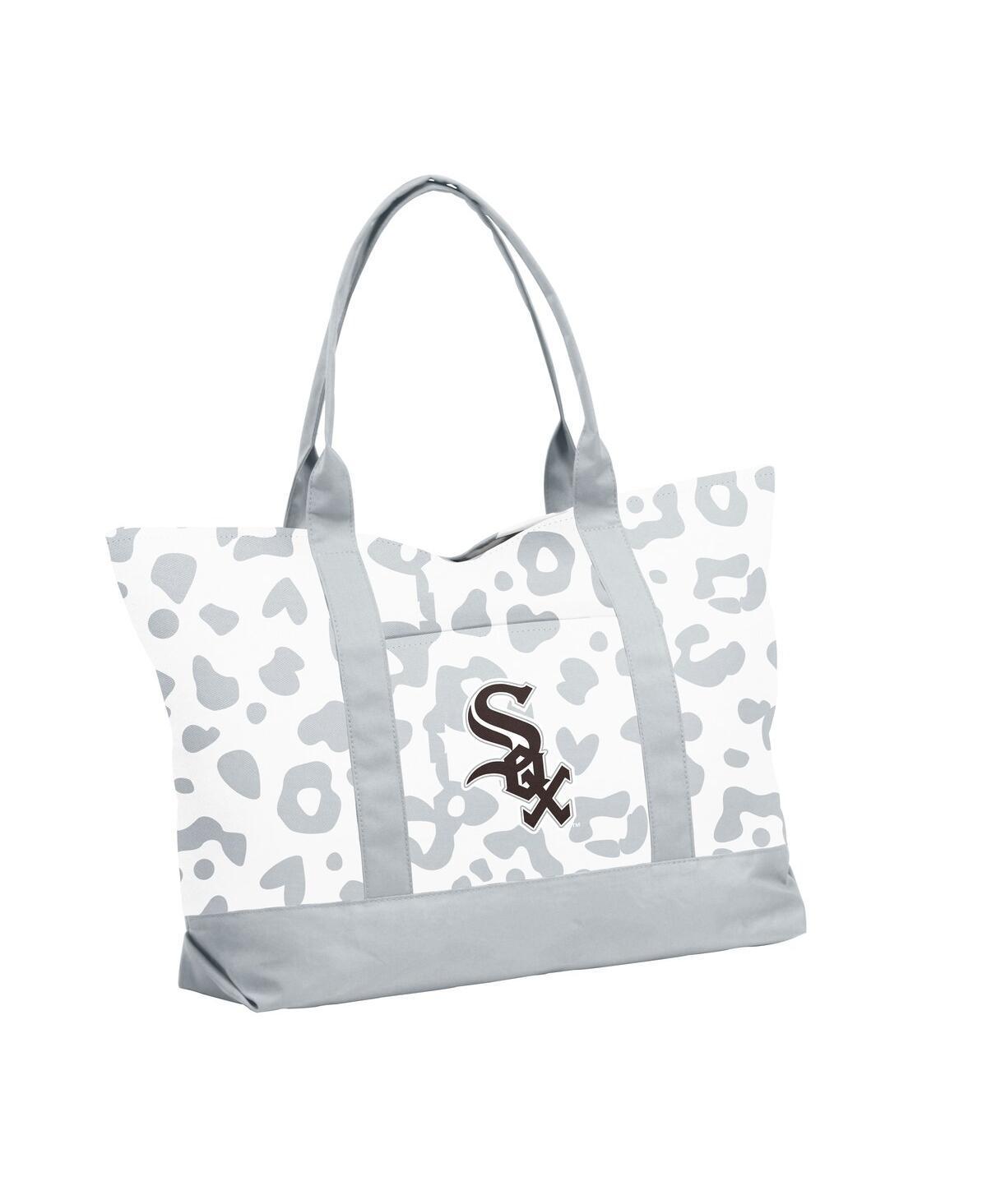 Womens Chicago White Sox Leopard Pattern Tote - White Product Image