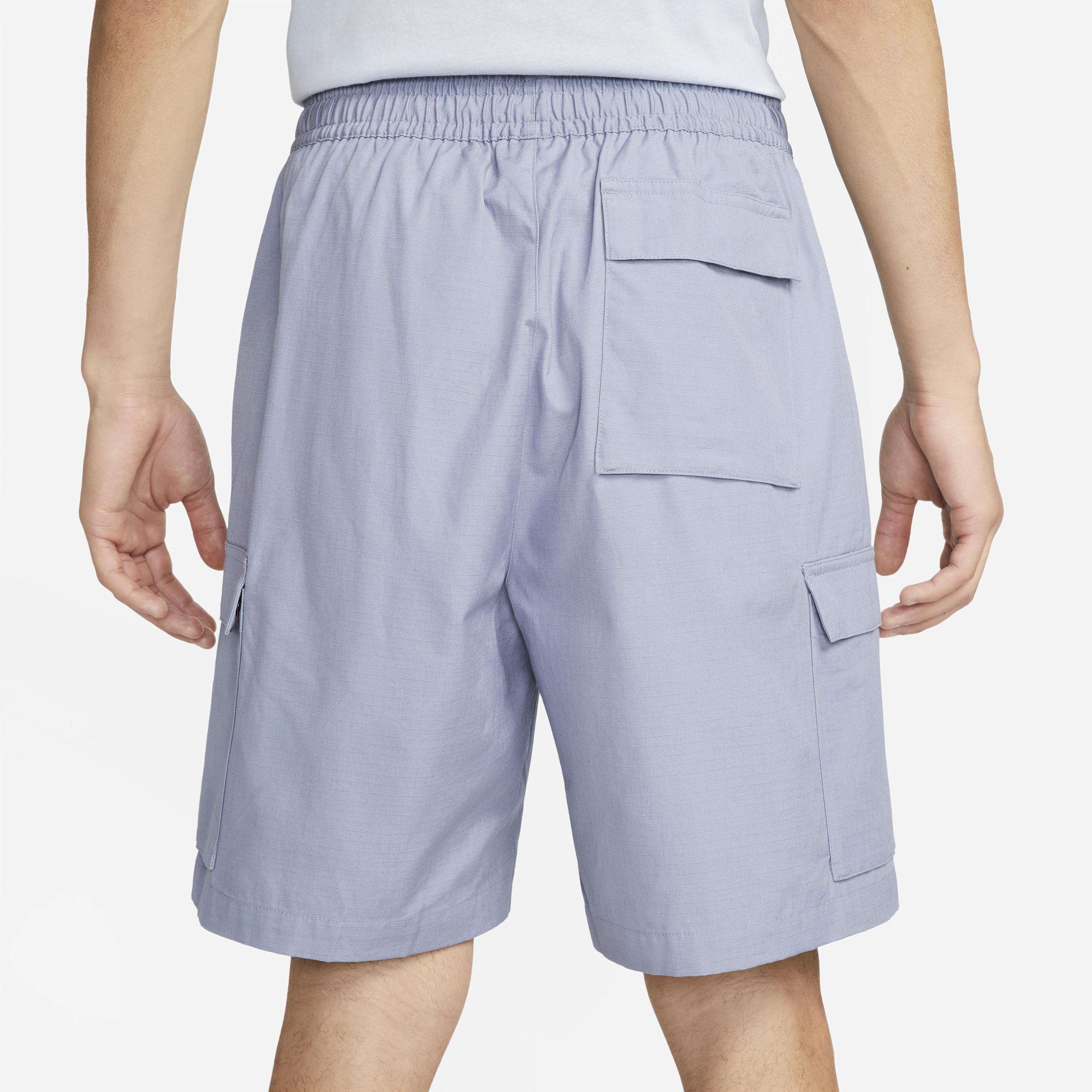 Nike Mens Nike Club Cargo Shorts - Mens Grey/White/White Product Image