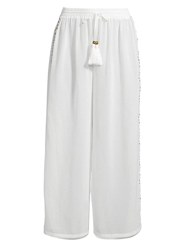 Womens Shelby Tassel Cover-Up Pants Product Image