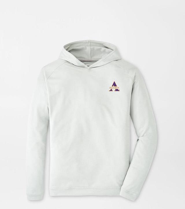 Peter Millar Mens Alcorn State Pine Performance Hoodie | Color: British Grey | Size: XL Product Image