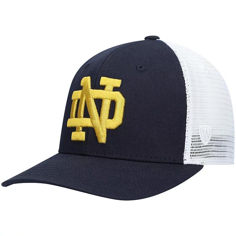 Mens Top of the World Notre Dame Fighting Irish Trucker Snapback Hat, Blue Product Image