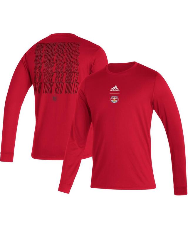 Mens adidas Black Austin FC Club Long Sleeve T-Shirt Product Image