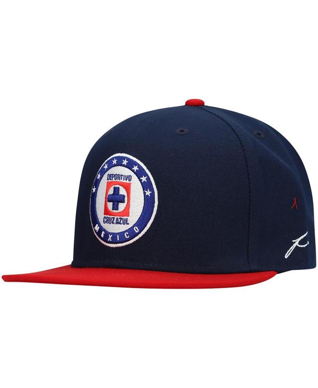 Mens Navy, Burgundy Cruz Azul Fitted Hat Product Image