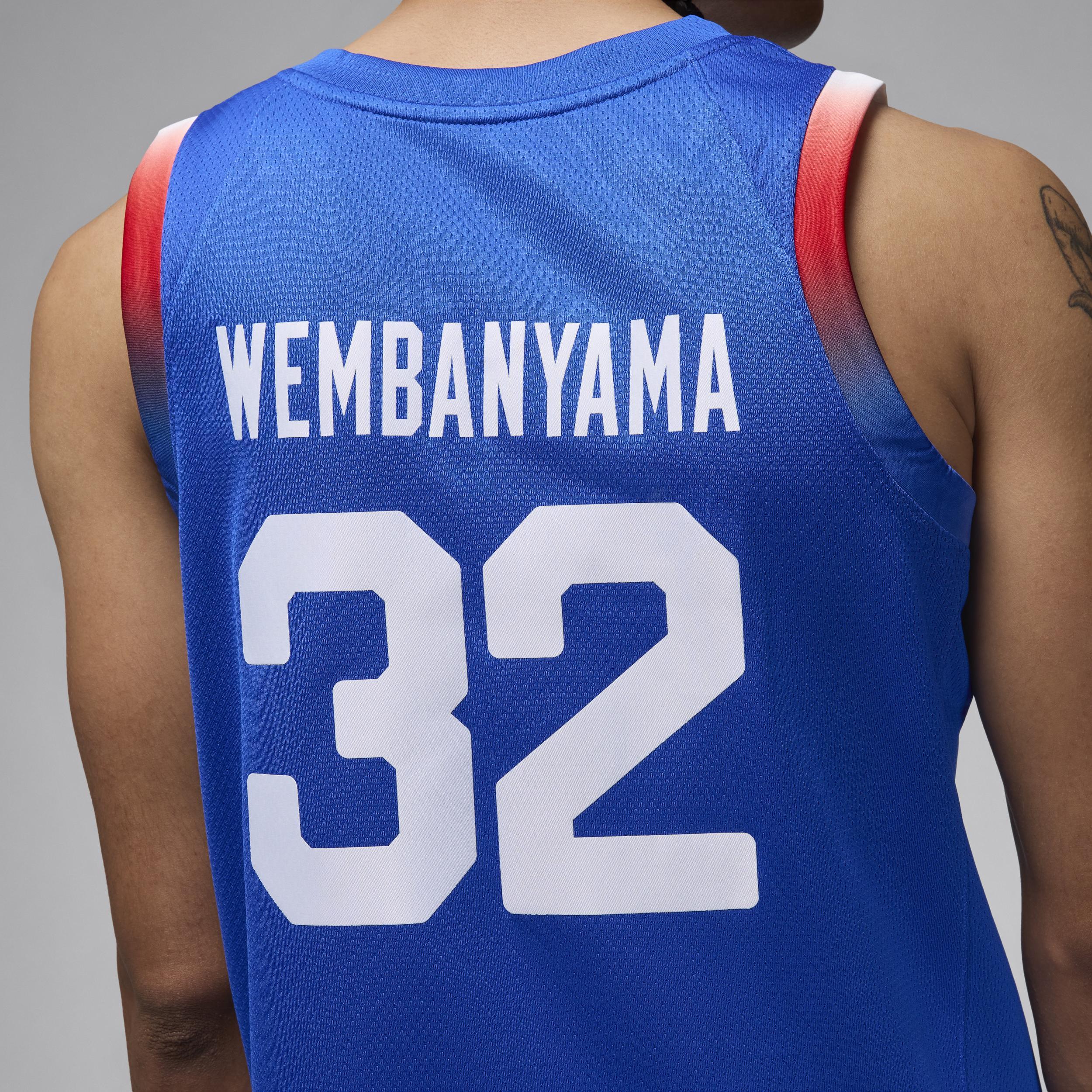 Men's Victor Wembanyama France Limited Road Jordan Basketball Replica Jersey Product Image