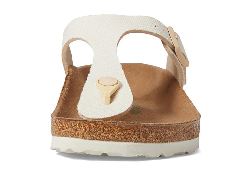 Birkenstock Gizeh Vegan Canvas (Eggshell Canvas) Women's Shoes Product Image