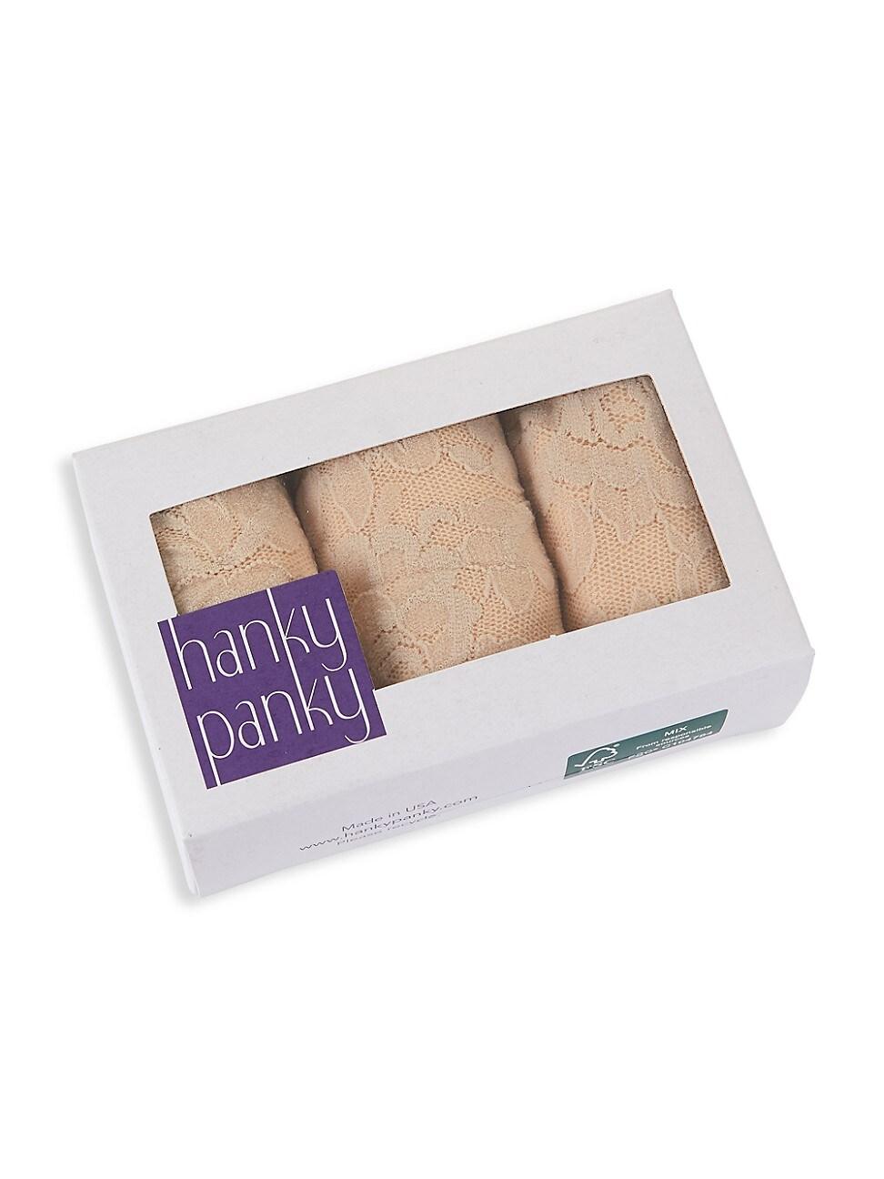 Hanky Panky Low-Rise Thongs, Set of 3 Product Image