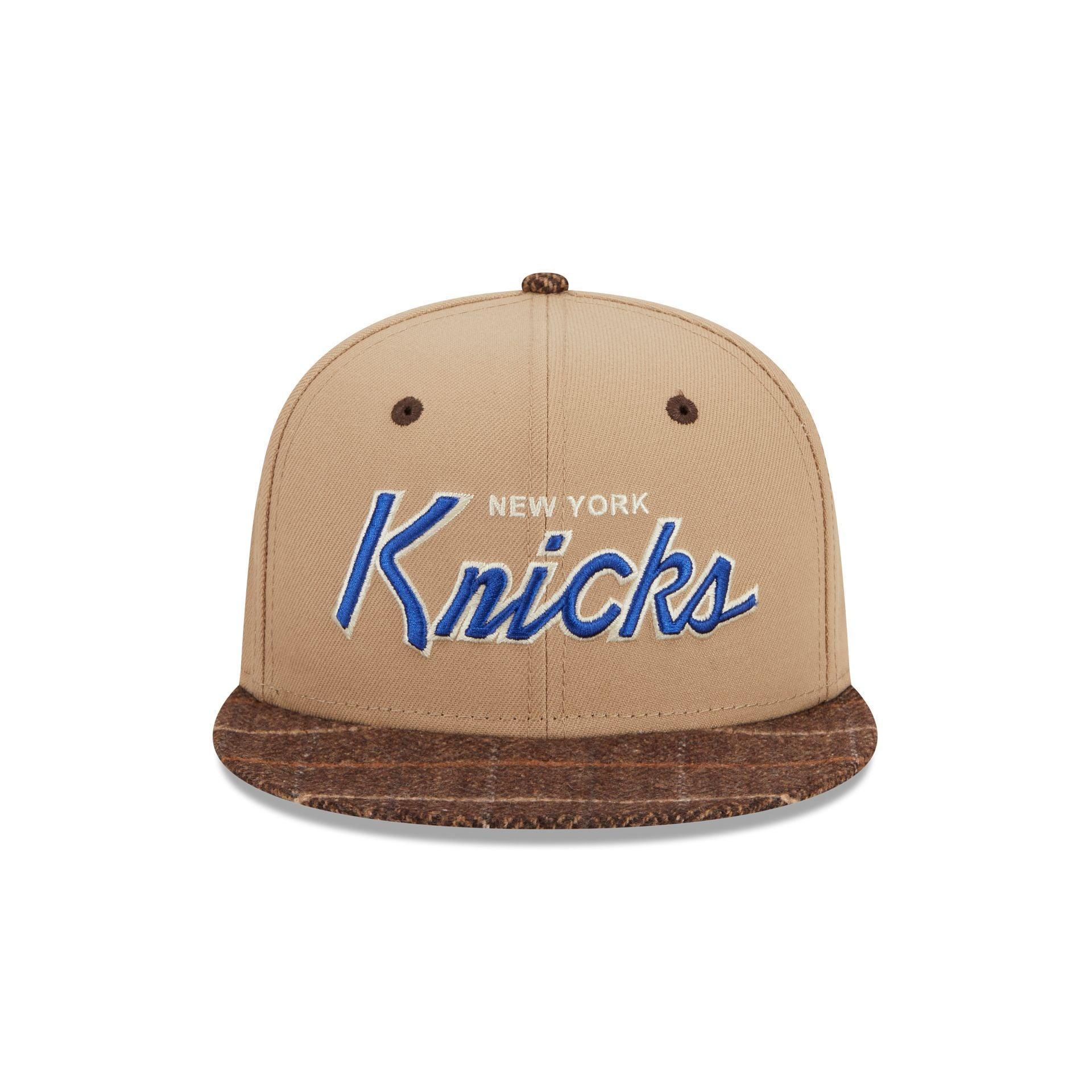 New York Knicks Traditional Check 9FIFTY Snapback Hat Male Product Image