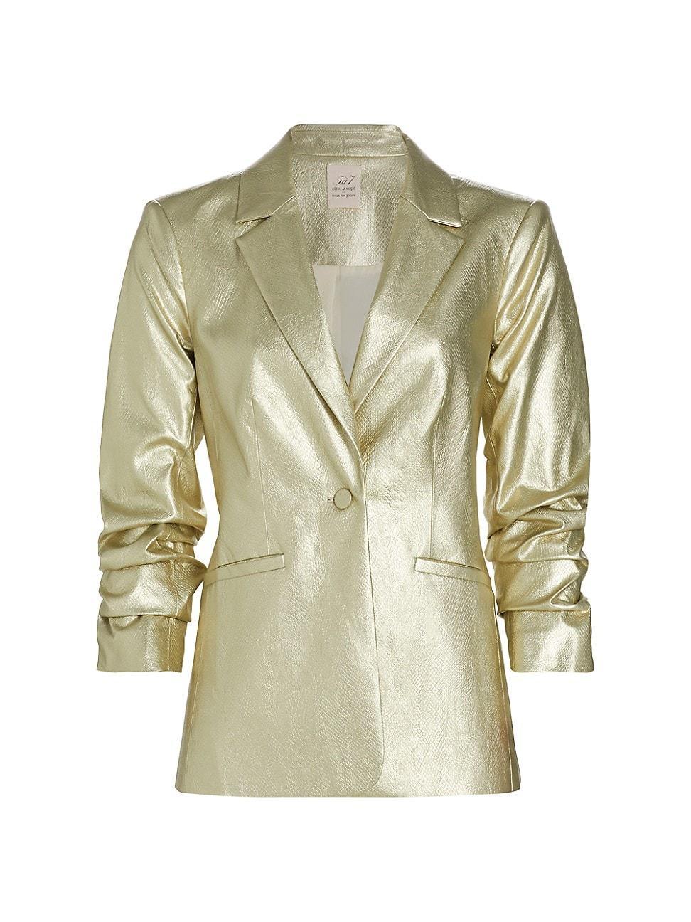 Womens KylieSnake Metallic Blazer Product Image