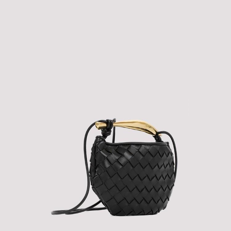 Sardine Intrecciato-leather Handbag In Black Product Image