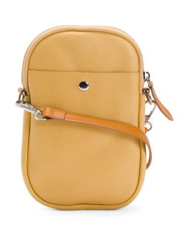 Leather Cremino Phone Holder Crossbody for Women Product Image