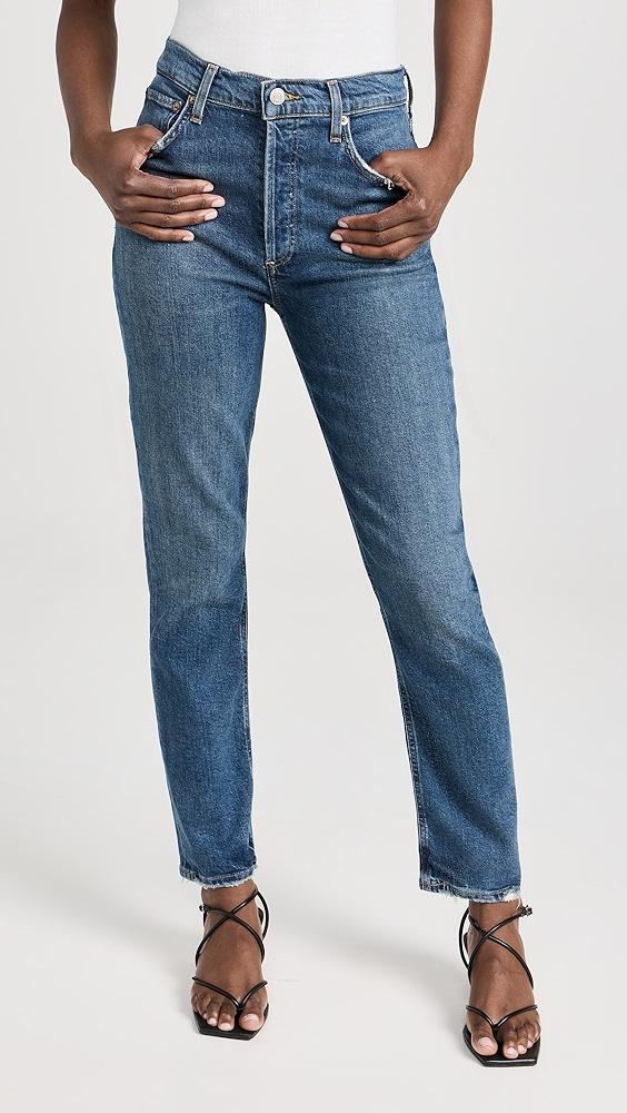 AGOLDE Riley Long: High Rise Straight Jeans | Shopbop product image