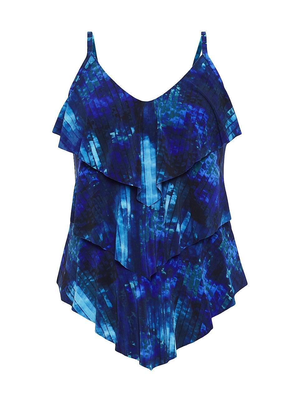 Magicsuit Hazy Daze Rita Ruffle Tankini Top Product Image