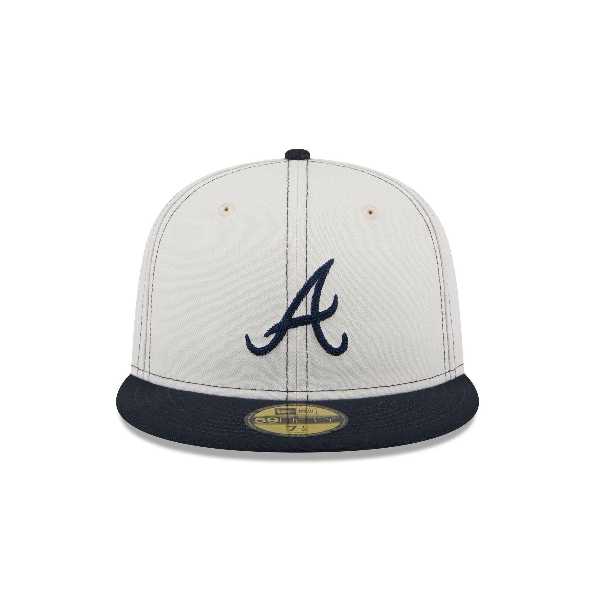 Atlanta Braves Sandy Linen 59FIFTY Fitted Hat Male Product Image