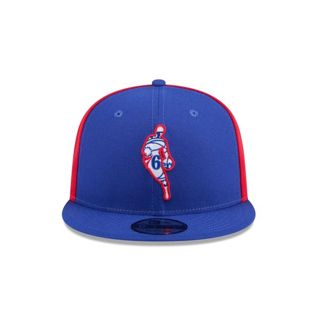 Philadelphia 76ers Front Logoman 9FIFTY Snapback Hat Male Product Image