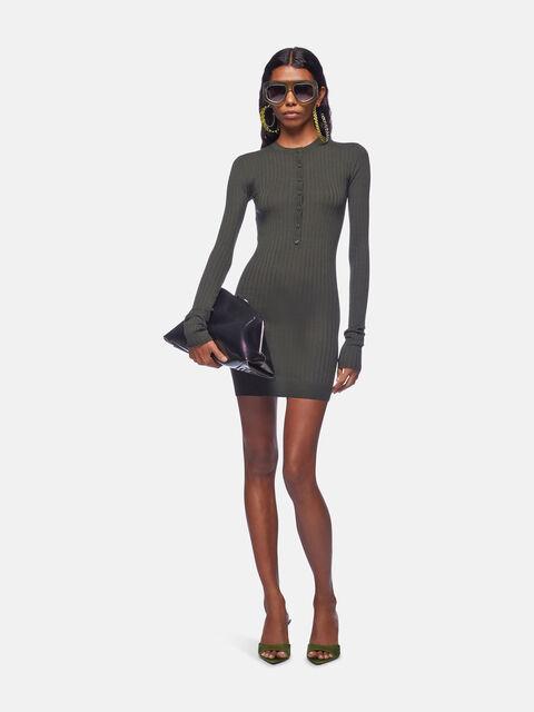 Dark green mini dress Product Image