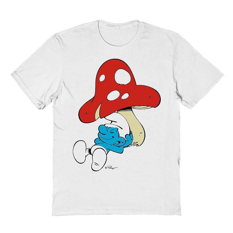 Mens Smurfs Mushroom 1 Graphic Tee Product Image