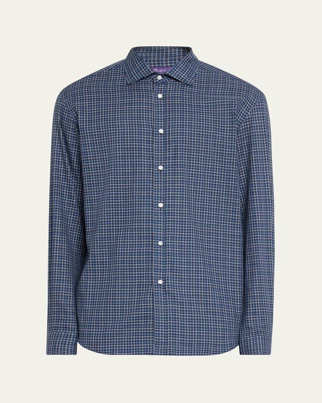 Mens Double-Tattersall Flannel Shirt Product Image