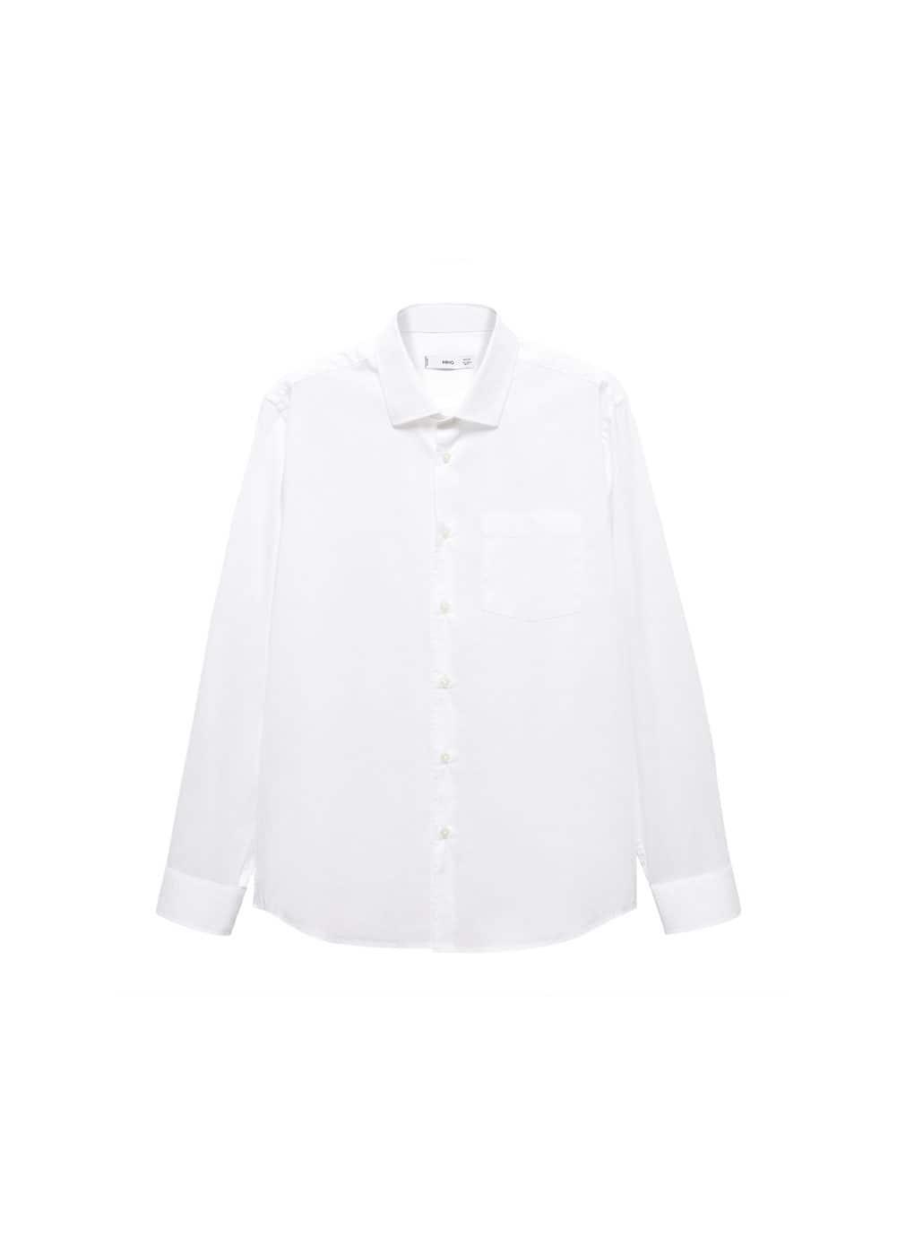 Mango Mens Classic-Fit Poplin Shirt Product Image