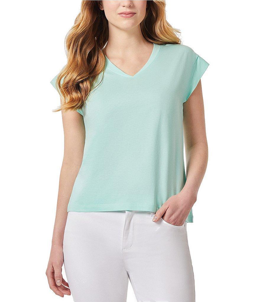 Jones New York V-Neck Short Sleeve Top Product Image