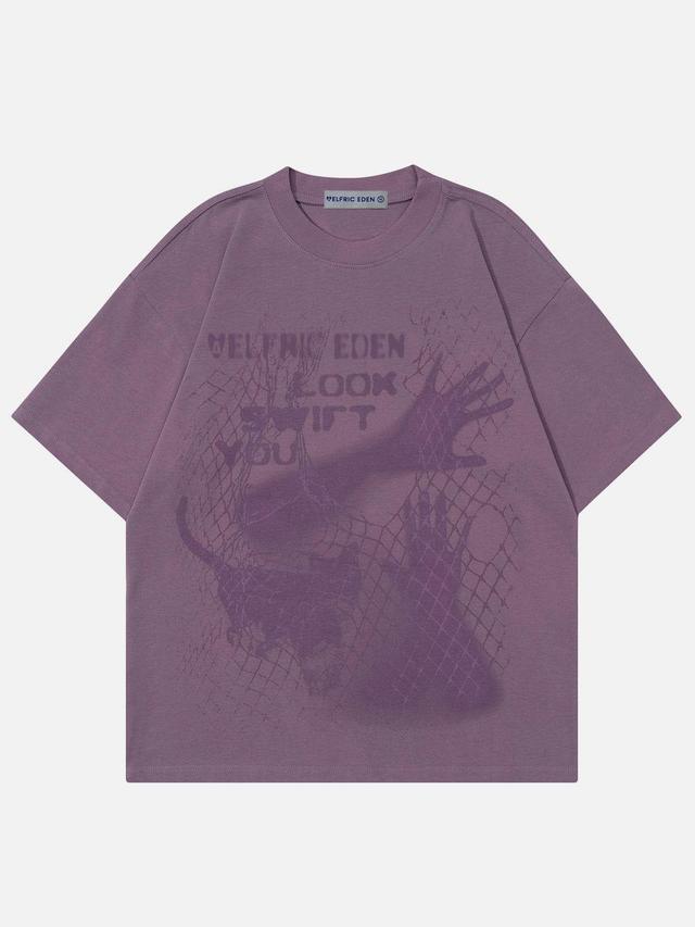 Aelfric Eden Blurring Cat Print Tee Product Image