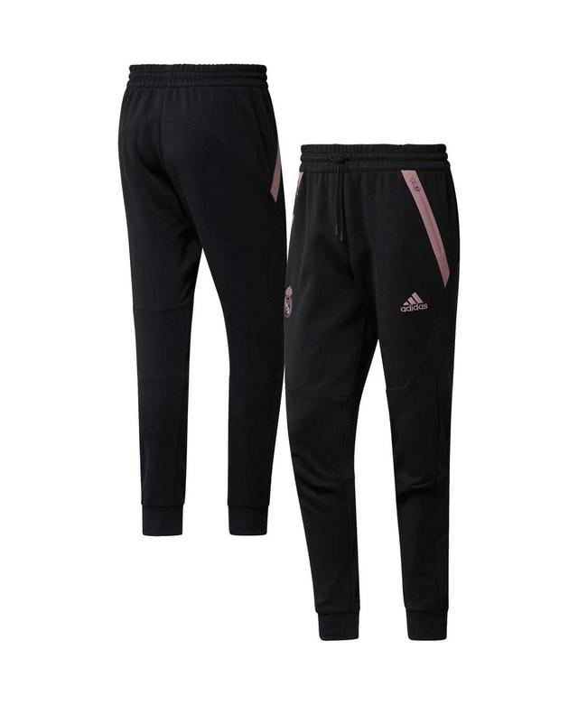 Mens adidas Black Real Madrid Travel Pants Product Image