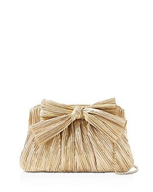 Womens Rayne Bow Pleated Frame Clutch Product Image