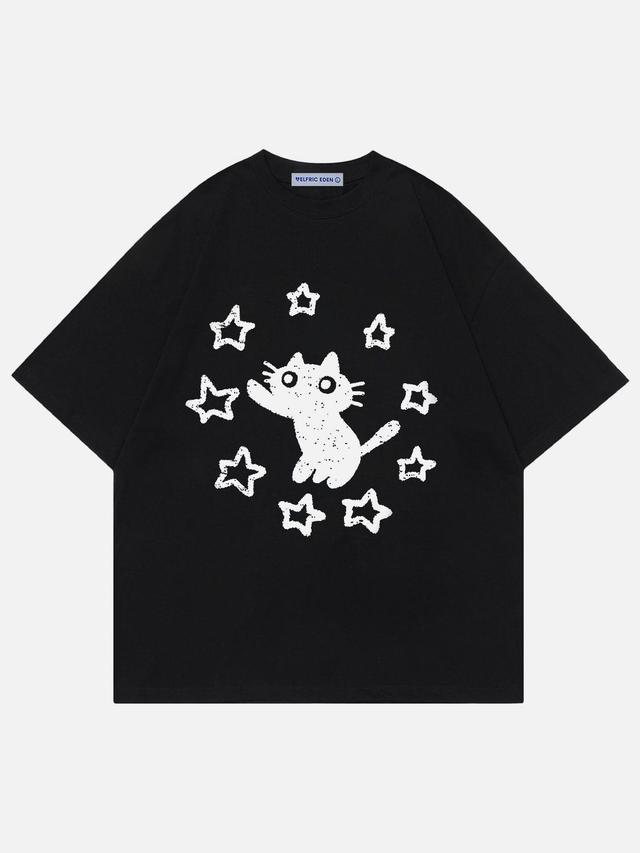 Aelfric Eden Star Cat Print Tee Product Image