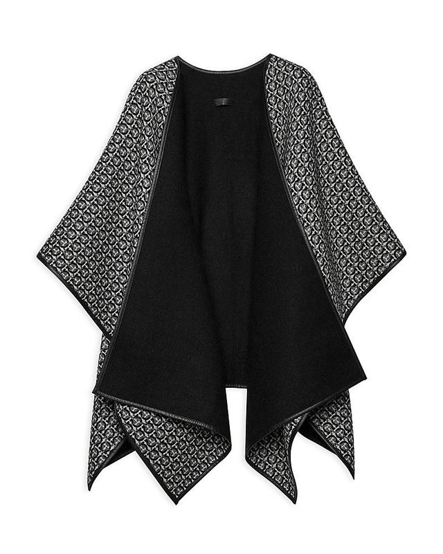 Womens New New Ganc Wool & Leather-Trim Stole Product Image