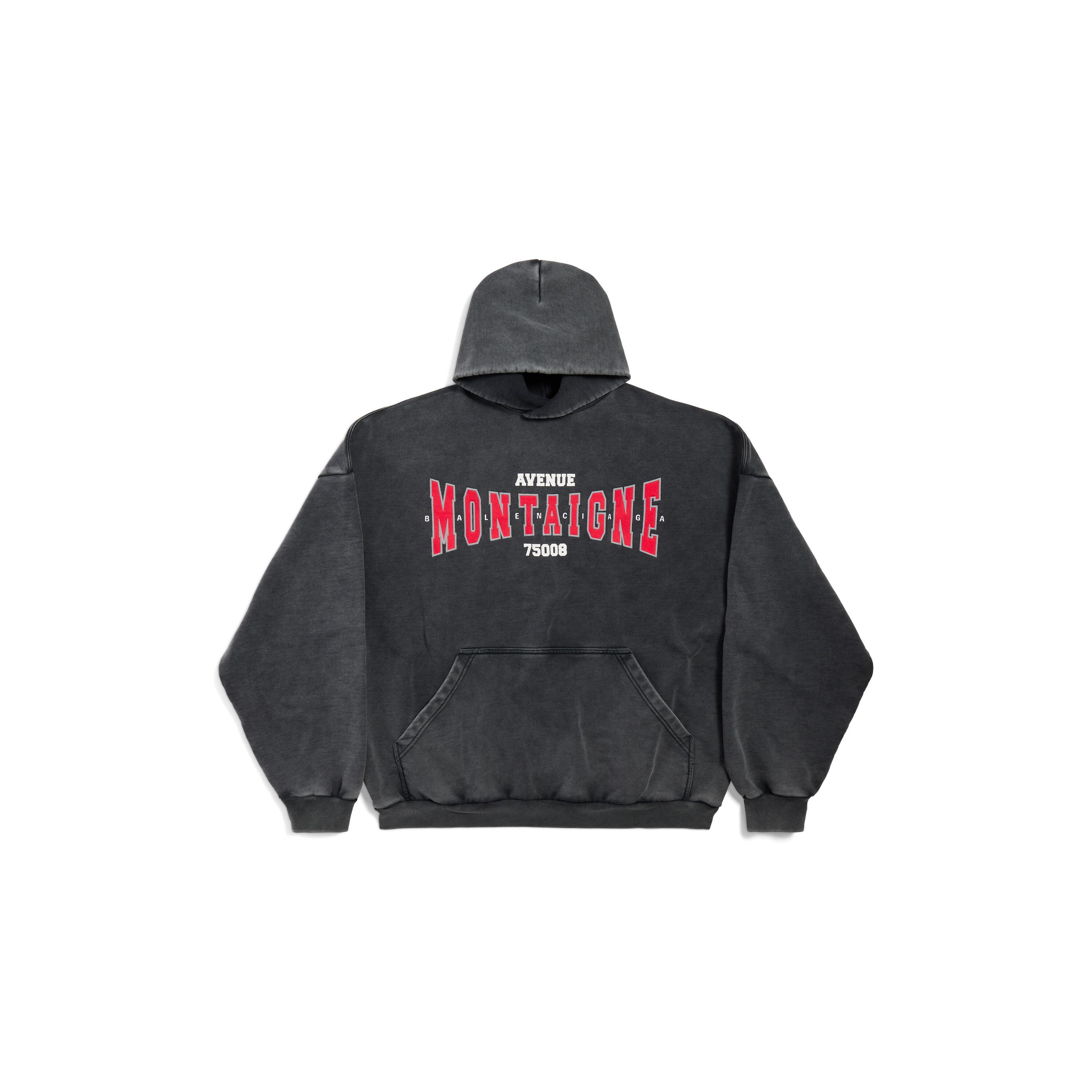 Montaigne Hoodie Large Fit  in Black Faded Product Image