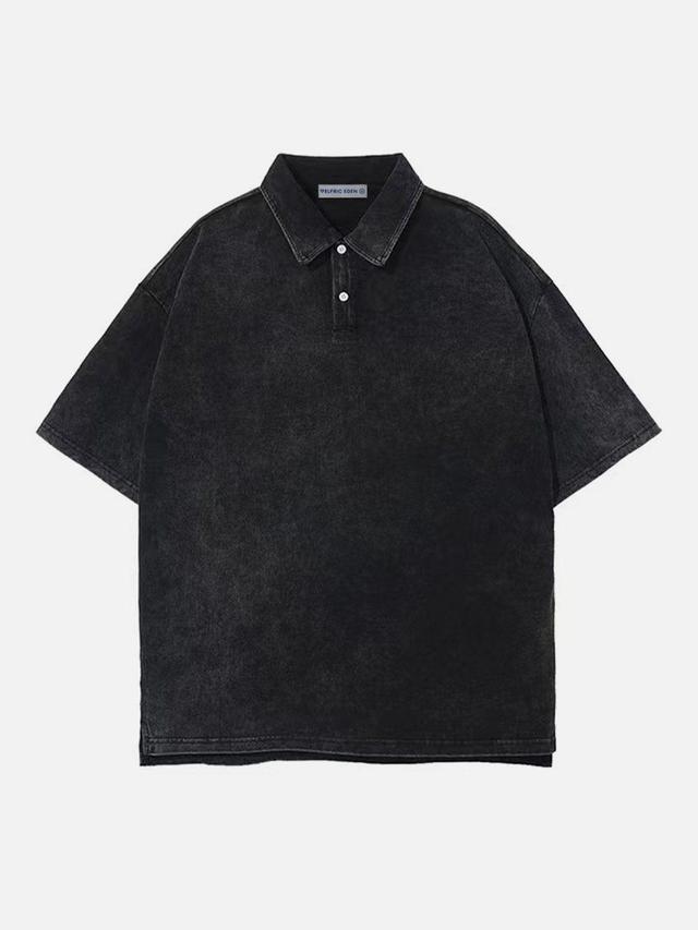 Aelfric Eden Vintage Washed Polo Tee Product Image