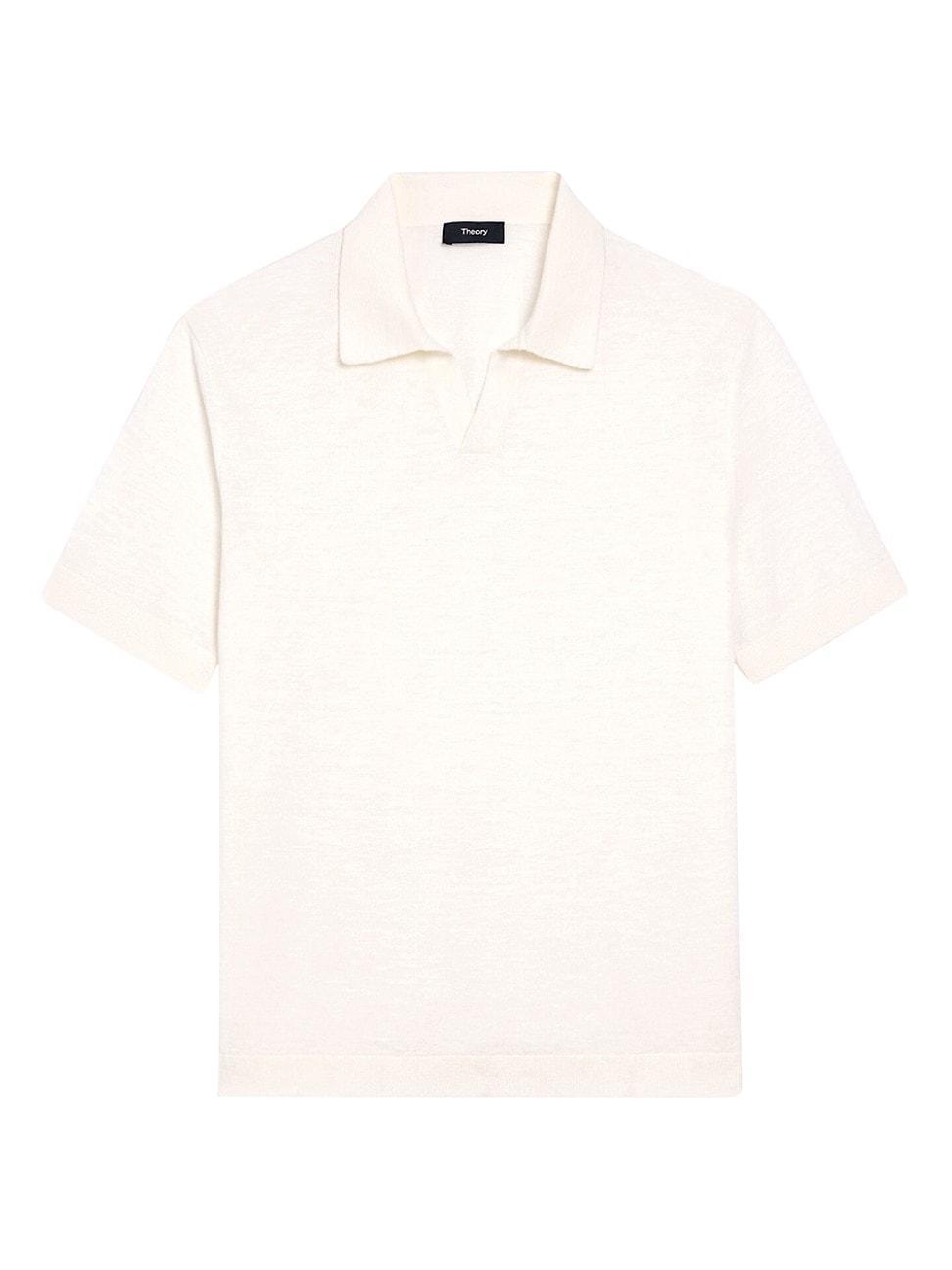 Theory Brenan Linen Blend Polo Product Image