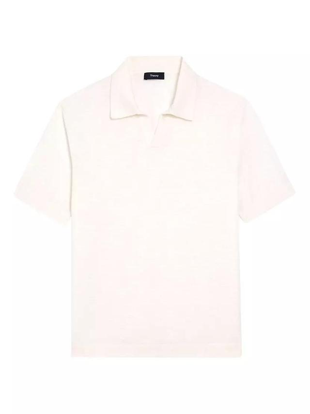 Brenan Linen-Blend Polo Shirt Product Image