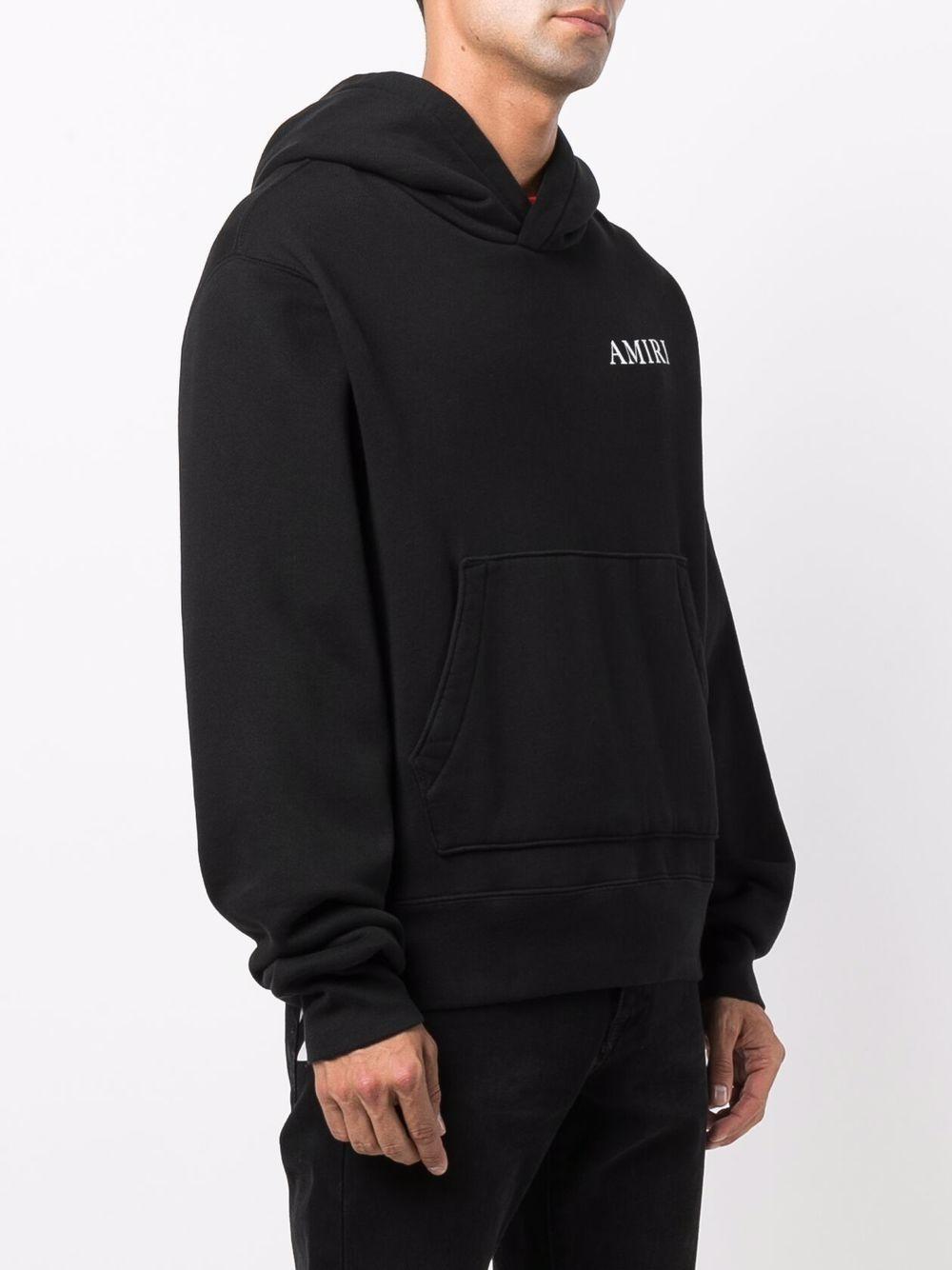 AMIRI Graphic-print Long-sleeve Hoodie In Black Product Image