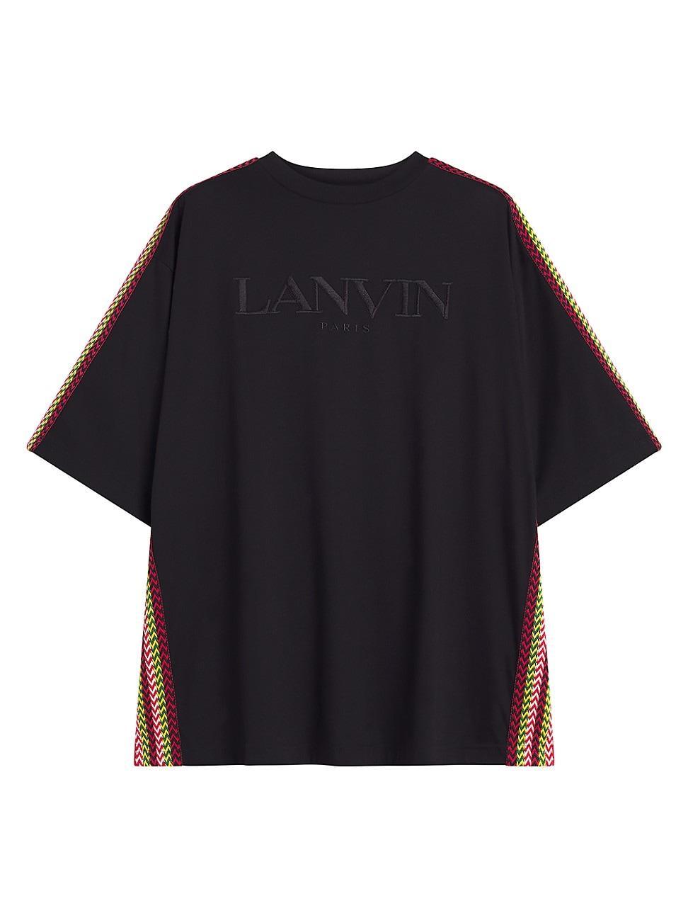 Mens Oversized Embroidered Logo Side Curb T-Shirt Product Image