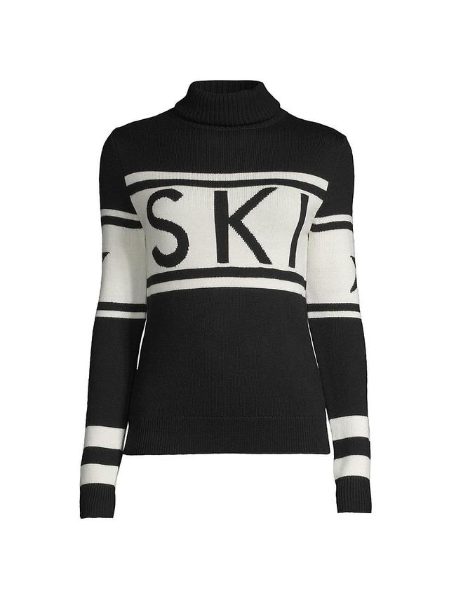 Womens Ski Wool Turtleneck Sweater Product Image