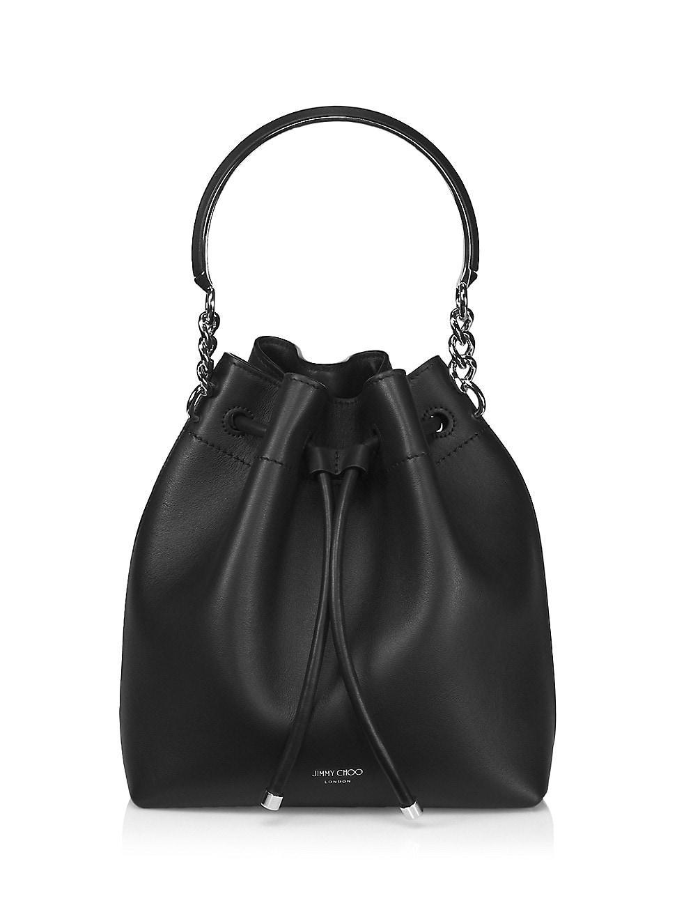 Jimmy Choo Bon Bon Small Leather Bucket Bag Product Image